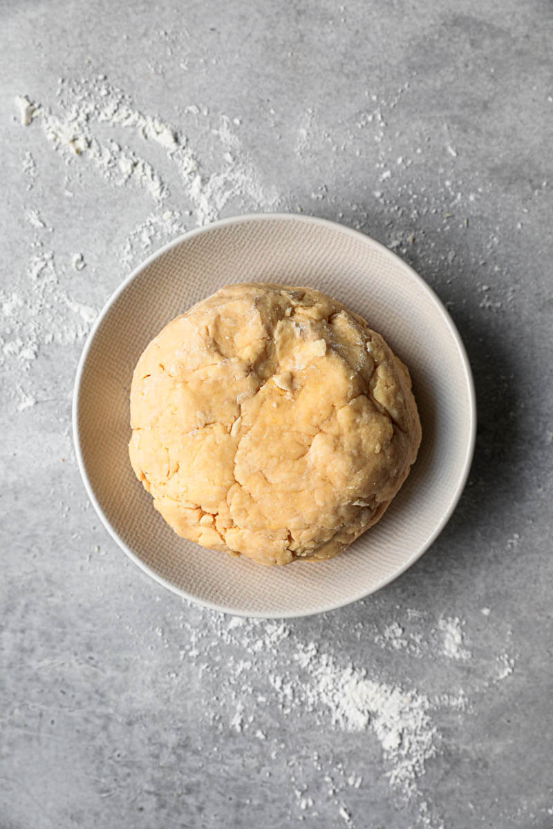 The scone dough ready to be chilled