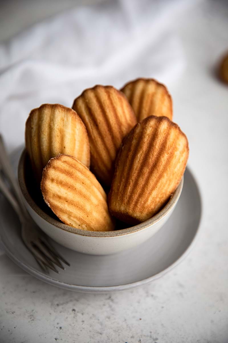 Madeleines in a bowl