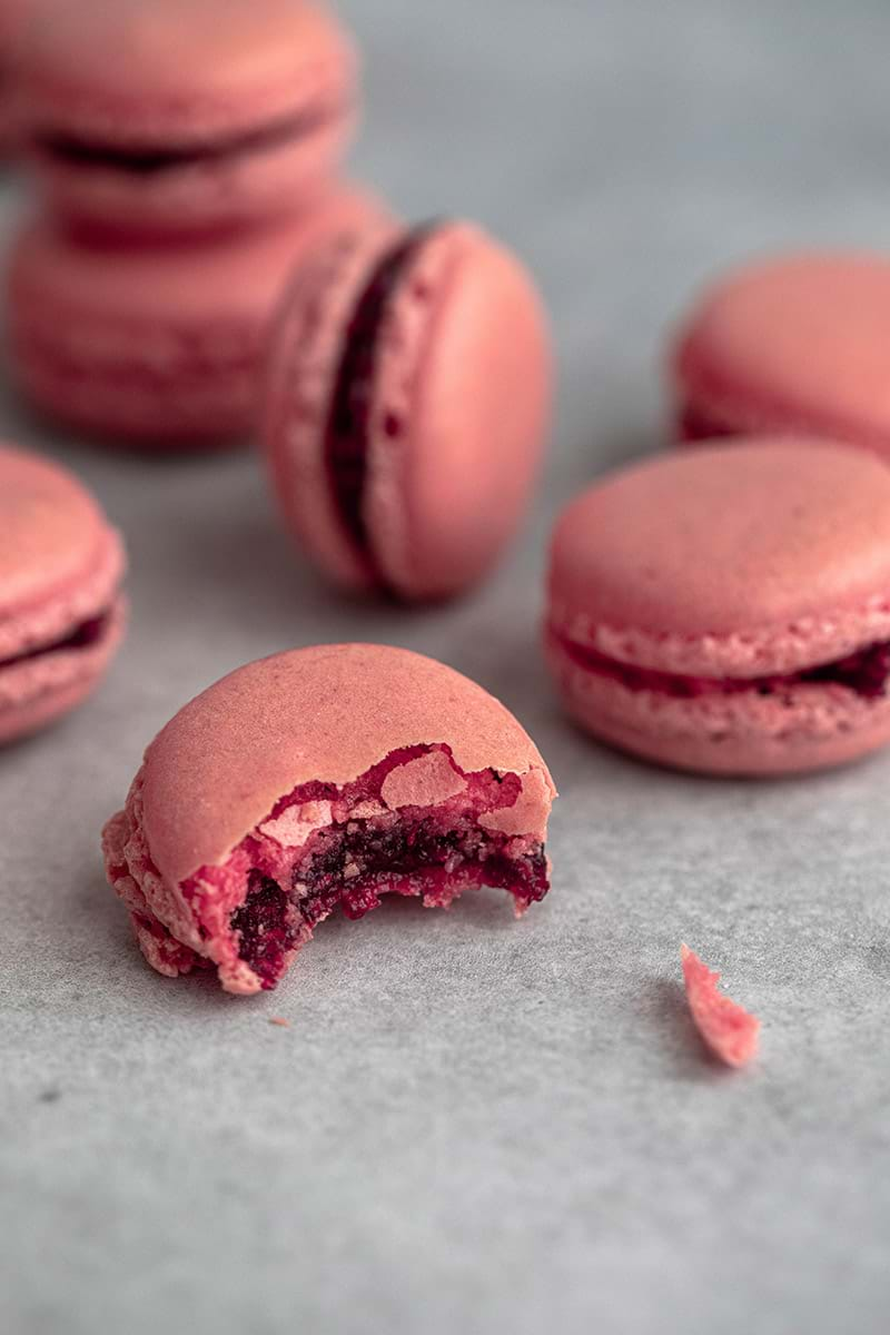 Foolproof French Raspberry Macarons - Belula