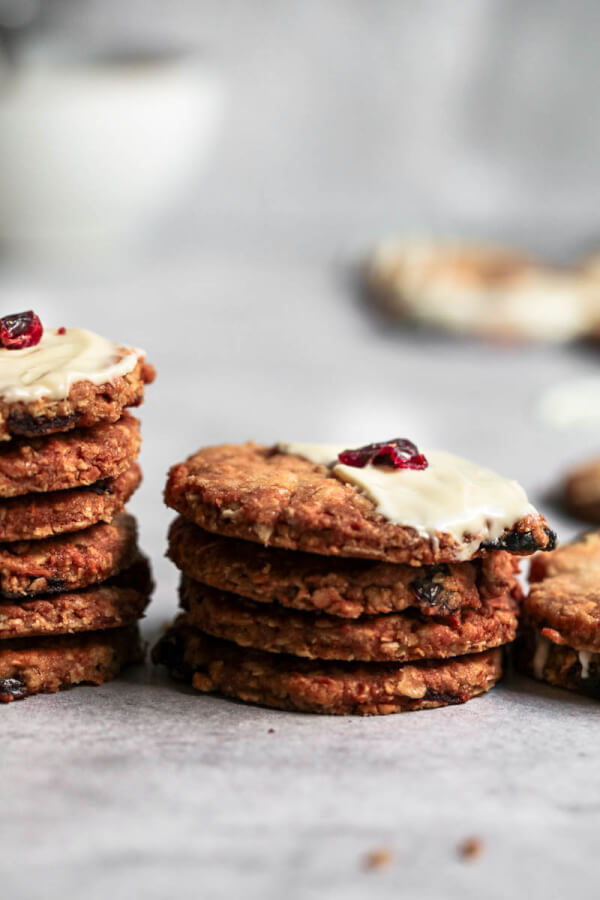 White Chocolate Cranberry Orange Oatmeal Cookies with Rolled Oats Belula