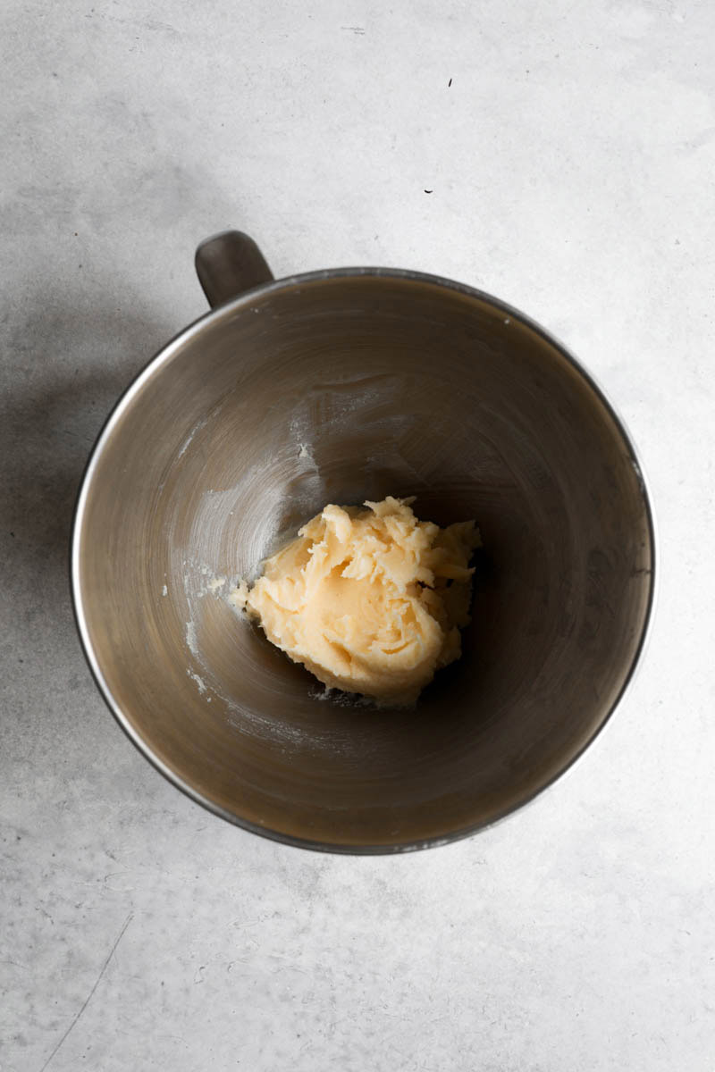 A bowl with butter, sugar and honey.